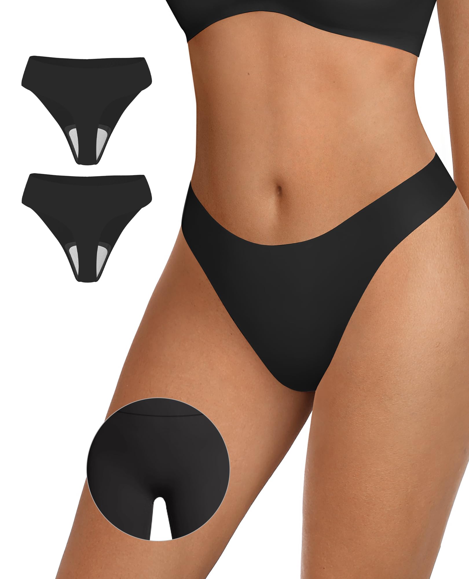 OEAK Seamless Thongs for Women Invisible Thongs
