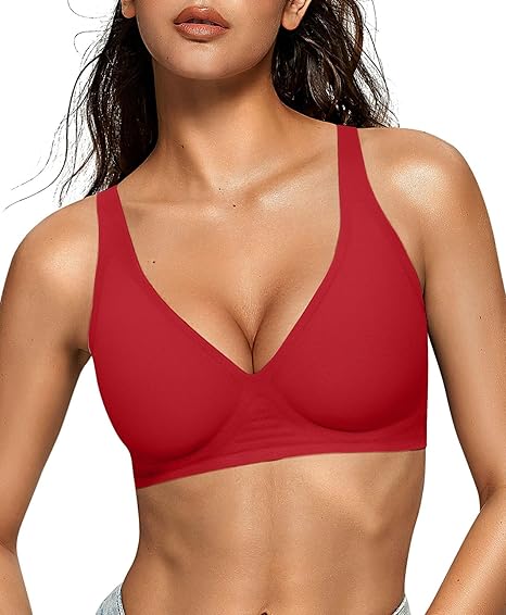 Deep V Push Up Bras No Underwire
