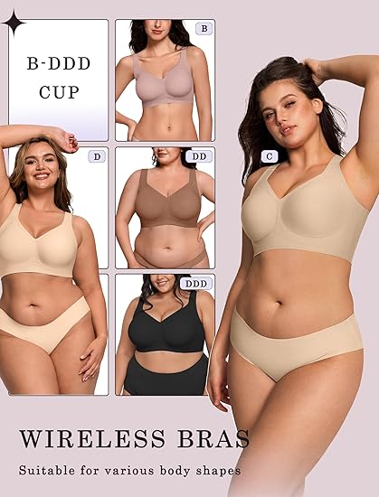 Jelly Bra Plus Size Supportive Seamless Bras